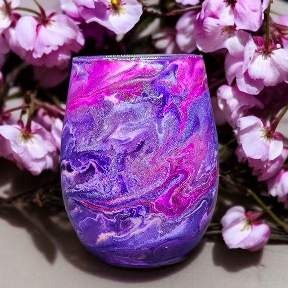 ((SOLD OUT)) Violeta/15oz Stemless Wine Set - Picture 3 of 5